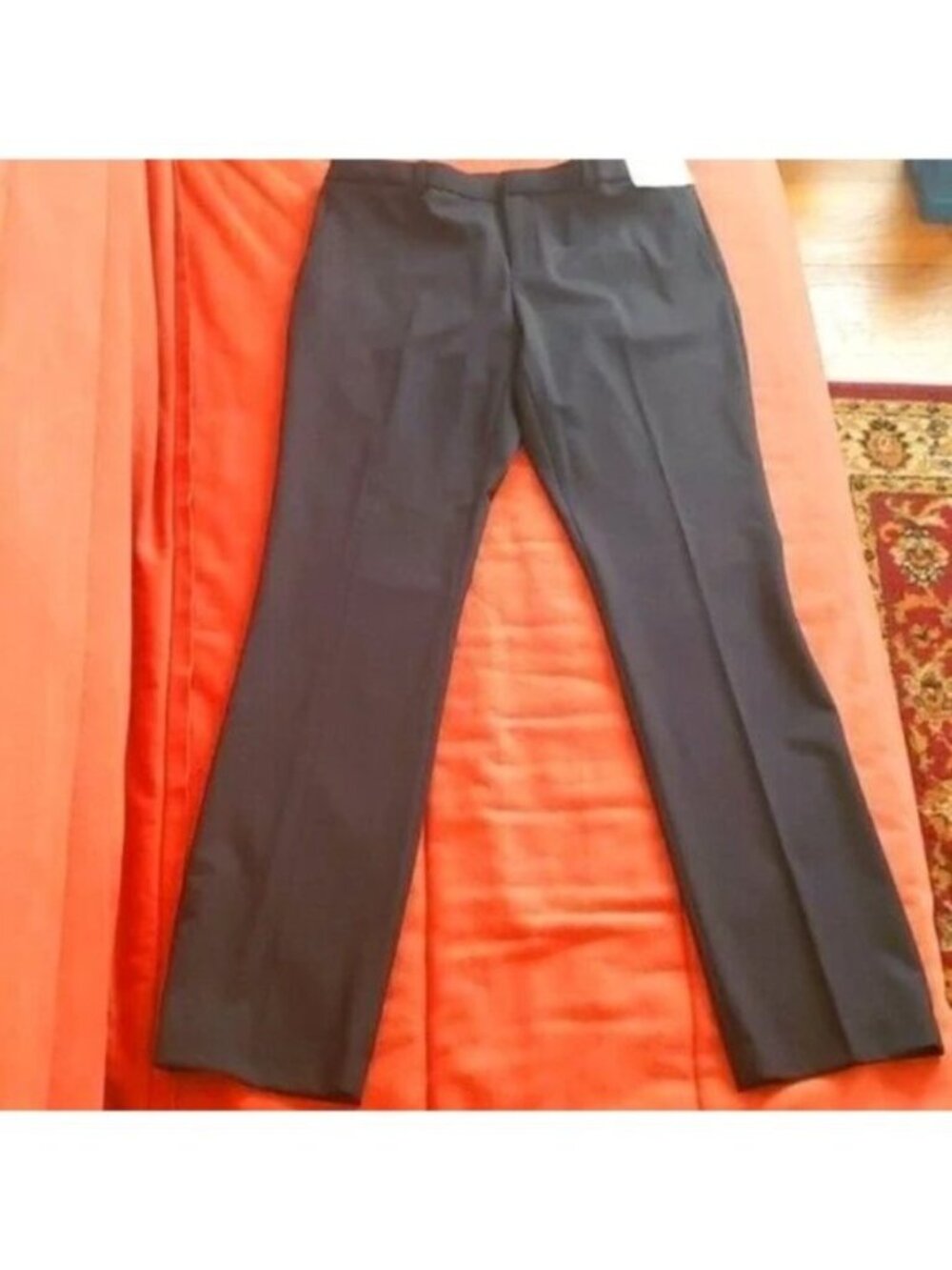 Uniqlo Navy Pinstripe Straight Leg Dress Pants - Size 10 NWT